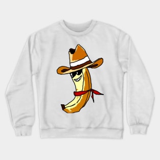 The Crooked Banana series : plays cowboy Crewneck Sweatshirt